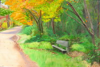 thumbnail image of painting "Autumn on the Tow Path"