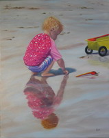 thumbnail image of painting "Beach Baby"