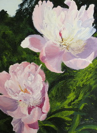 thumbnail of Cindy's Peonies, an oil painting