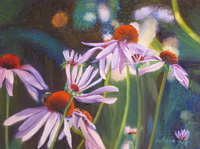 thumbnail image of painting "Garden of Coneflowers"