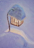 thumbnail image of painting "Lamplight on a Snowy Evening"