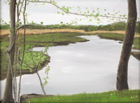 thumbnail image of painting "Trenton Marsh - Low Tide"