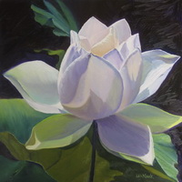 thumbnail image of painting "Waterlily - All the Colors of White"